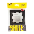 Рамка IEK BRITE 1 пост 84х84х11 мм, корпус - пластик, монтаж - универсальный, цвет - черный