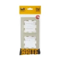Рамка IEK BRITE 2 поста 84х155х11 мм, корпус - пластик, монтаж - универсальный, цвет - бежевый