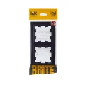 Рамка IEK BRITE 2 поста 84х155х11 мм, корпус - пластик, монтаж - универсальный, цвет - черный