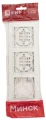 Рамка EKF Минск 3 поста 84х227х10 мм, материал корпуса - пластик, монтаж - горизонтальный, цвет - белый 