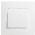 Рамка Legrand Etika 1 пост 86х86х10.15 мм, материал корпуса - пластик, монтаж - универсальный, цвет - белый  672501