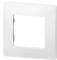 Рамка Legrand Etika 1 пост 86х86х10.15 мм, материал корпуса - пластик, монтаж - универсальный, цвет - белый  672501