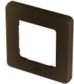 Рамка Legrand INSPIRIA 1 пост 84х84х10 мм, материал корпуса - пластик, монтаж - универсальный, цвет - бронза 