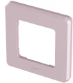 Рамка Legrand INSPIRIA 1 пост 84х84х10 мм, материал корпуса - пластик, монтаж - универсальный, цвет - розовый 