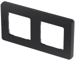 Рамка Legrand INSPIRIA 2 поста 84х155х10 мм, материал корпуса - пластик, монтаж - универсальный, цвет - антрацит  Рамка Legrand INSPIRIA 2 поста 84х155х10 мм, материал корпуса - пластик, монтаж - универсальный, цвет - антрацит