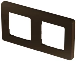 Рамка Legrand INSPIRIA 2 поста 84х155х10 мм, материал корпуса - пластик, монтаж - универсальный, цвет - бронза  Рамка Legrand INSPIRIA 2 поста 84х155х10 мм, материал корпуса - пластик, монтаж - универсальный, цвет - бронза