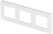 Рамка Legrand INSPIRIA 3 поста 84х226х10 мм, материал корпуса - пластик, монтаж - универсальный, цвет - белый 