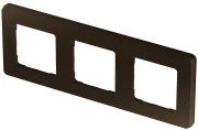 Рамка Legrand INSPIRIA 3 поста 84х226х10 мм, материал корпуса - пластик, монтаж - универсальный, цвет - бронза  Рамка Legrand INSPIRIA 3 поста 84х226х10 мм, материал корпуса - пластик, монтаж - универсальный, цвет - бронза