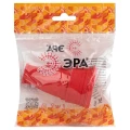 Розетка переносная ЭРА RX10-R-IP44 c заземлением 16А IP44 прямая красная, корпус - каучук