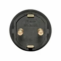 Вилка угловая EKF Марс 16А 220В 2 полюса 2Р+PЕ, степень защиты IP44, корпус - каучук, цвет черный RPS-017-16-230-44