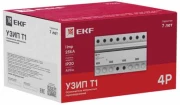 УЗИП EKF PROxima Тип 1 Iimp 25kA (10/350μs) 4P, импульсный разрядный ток 10/350 мкс – 25 кА, количество полюсов – 4