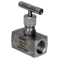 Клапан игольчатый DN.ru VN3131M-T-Ht 3/8″ Ду10 Ру400 резьбовой, корпус - нержавеющая сталь 304, уплотнение - металл, с Т-образной рукояткой