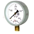 Манометр ФИЗТЕХ МП3-Уф (0-400 кПа) IP40, общетехнический 100мм, исполнение ЭКО, радиальное присоединение, резьба G1/2, класс точности 1.5