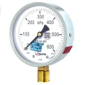 Манометр ФИЗТЕХ МП3-Уф (0-600 кПа) IP40, общетехнический 100мм, исполнение ЭКО, радиальное присоединение, резьба G1/2, класс точности 1.5