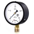 Манометр ФИЗТЕХ МП3-Уф (0-40 МПа) IP40, общетехнический 100мм, радиальное присоединение, резьба М20х1.5, класс точности 1.5