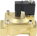 Клапан электромагнитный DN.ru VS400-ET-NC-24VAC 1 1/2″ Ду40 Ру16 пилотного действия двухходовой, корпус - латунь, присоединение - внутренняя резьба, уплотнение - EPDM, нормально-закрытый, катушка - 24В AC клапан+купить