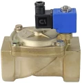Клапан электромагнитный соленоидный двухходовой отсечной Tork S1010 1/2″ Ду15 Ру16 пилотного действия, нормально-закрытый (НЗ), корпус - латунь, уплотнение - NBR, катушка 24B