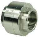 Клапан обратный Гранлок CVS25 3/4″ Ду20 Ру25 муфтовый, пружинный, корпус - нержавеющая сталь, диск - нержавеющая сталь обратный клапан резьбовой