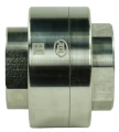 Клапан обратный Гранлок CVS25 3/8″ Ду10 Ру25 муфтовый, пружинный, корпус - нержавеющая сталь, диск - нержавеющая сталь клапан обратный нержавеющий