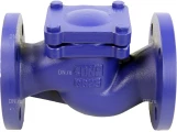 Клапан обратный DN.ru VC1130M-F Ду150 Ру16 фланцевый, подъемный, корпус - чугун, диск - нержавеющая сталь, уплотнение - нержавеющая сталь