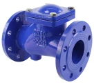 Клапан обратный DN.ru VCB1414N-F Ду65 Ру16 фланцевый, шаровой, без сливной пробки, корпус - чугун, шар -  чугун, уплотнение - NBR