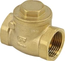 Клапан обратный Genebre 3185 2″ 1/2 Ду65 Ру8 муфтовый, поворотный, корпус - латунь, диск - латунь, уплотнение - NBR клапан+обратный+латунный+муфтовый