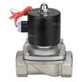 Клапан электромагнитный DN.ru VS131-VT-NC-24VDC 3/4″ Ду20 Ру10, соленоидный двухходовой, корпус - нержавеющая сталь 304, уплотнение - Viton, резьбовой, нормально-закрытый, прямого действия, катушка - 24В