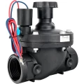Клапан электромагнитный DN.ru VS1141-NT-NC-24VDC 3″ Ду80 Ру10 соленоидный двухходовой пилотного действия, корпус - пластик PA66, уплотнение - NBR, внутренняя резьба, нормально закрытый (НЗ), катушка 24В DC