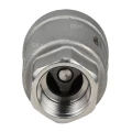 Клапан обратный DN.ru VCS3232P-T 1″ Ду25 Ру16 резьбовой, пружинный, корпус - нержавеющая сталь 316, диск - нержавеющая сталь 316, уплотнение - PTFE