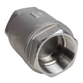 Клапан обратный DN.ru VCS3232P-T 4″ Ду100 Ру40 резьбовой, пружинный, корпус - нержавеющая сталь 316, диск - нержавеющая сталь 316, уплотнение - PTFE