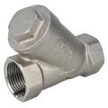 Клапан обратный DN.ru VCSY3131P-T 1″ 1/4 Ду32 Ру40 Y-образный, резьбовой, пружинный, корпус - нержавеющая сталь 304, диск - нержавеющая сталь 304, уплотнение - PTFE