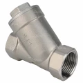 Клапан обратный DN.ru VCSY3131P-T 1″ 1/2 Ду40 Ру40 Y-образный, резьбовой, пружинный, корпус - нержавеющая сталь 304, диск - нержавеющая сталь 304, уплотнение - PTFE