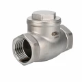 Клапан обратный DN.ru VCT3232-T 1 Ду25 Ру16 ZGY резьбовой, поворотный, корпус - нержавеющая сталь CF8М/AISI 316, диск - нержавеющая сталь CF8М/AISI 316, уплотнение - PTFE