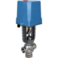 Клапан регулирующий DN.ru VRg1-31M-PED-T 1 1/2″ Ду40 Ру25 двухходовой, односедельный, резьбовой, корпус - нержавеющая сталь AISI304, уплотнение - металл с электроприводом XCK220-1500 AC220V