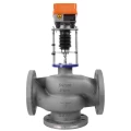 Клапан регулирующий трехходовой TRV-3 Ду40 Ру16 с электроприводом TSL-1600-25-1R-230-IP67 (с функцией реверса)