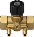 Клапан-партнер балансировочный Aquasfera Ду15 Ру16 ручной, муфтовый Kvs=1.6 с измерительными ниппелями, корпус – латунь