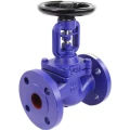 Клапан запорный сильфонный DN.ru VSO1121M-F-S Ду40 Ру16, фланцевый, корпус - чугун GG25, уплотнение - металл, управление - штурвал