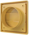 Выход стенной ERA КФ 150х150 фланец Дн100, материал – пластик, бежевый