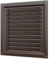 Решетка вентиляционная ERA МЭ 200х200 сетка, материал – окрашенная сталь, коричневая