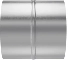 Соединитель ERA PRO CG D100 круглый, стальной из оцинкованной стали для соединения воздуховодов, серебристый