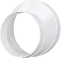 Соединитель ERA РЭП D100/125  эксцентриковый, пластиковый для соединения воздуховодов, белый