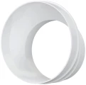 Соединитель ERA РЭП D100/125  эксцентриковый, пластиковый для соединения воздуховодов, белый
