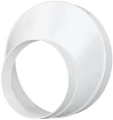 Соединитель ERA РЭП D100/150  эксцентриковый, пластиковый для соединения воздуховодов, белый