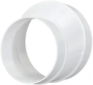Соединитель ERA РЭП D80/100  эксцентриковый, пластиковый для соединения воздуховодов, белый