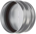 Соединитель ERA PRO СКц D150 круглый, стальной из оцинкованной стали с защитой от обратной тяги для соединения воздуховодов, серебристый Соединитель ERA PRO СКц D150 круглый, стальной из оцинкованной стали с защитой от обратной тяги для соединения воздуховодов, серебристый