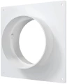 Соединитель ERA SKNP D100 круглый, пластиковый с накладной пластиной для соединения воздуховодов, белый