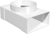 Соединитель ERA ТФП D100 Т-образный, пластиковый c выходом на фланцевые воздухораспределители 60х204 для соединения воздуховодов, белый