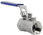 Кран шаровой DN.ru BV3232P-SP-T-H Ду10 Ру63 стандартнопроходной двухходовой, нержавеющая сталь SS316, внутренняя резьба, уплотнение - PTFE, ручка-рычаг кран нержавейка