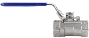 Кран шаровой DN.ru BV3232P-SP-T-H Ду10 Ру63 стандартнопроходной двухходовой, нержавеющая сталь SS316, внутренняя резьба, уплотнение - PTFE, ручка-рычаг кран шаровый
