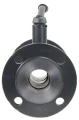 Кран шаровой Danfoss JIP-FF Ду40 Ру40 стандартнопроходной, двухходовой, углеродистая сталь, уплотнение - PTFE, фланцевый 065N0320, ручка-рычаг кран jip ff danfoss
